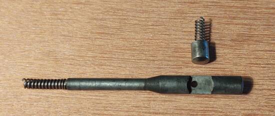 CZ-52-2 Competition firing pin and trigger enhancement, with return spring, firing pin detent, and firing pin detent spring.