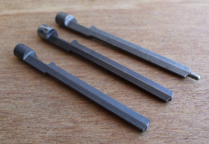 CZ-52 original firing pins, two with broken and missing noses.
